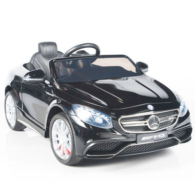 Black Licensed Mercedes 12V Ride On with RC/Remote,Mp3 Player,Real EVA Rubber Tires (Latest Versión).