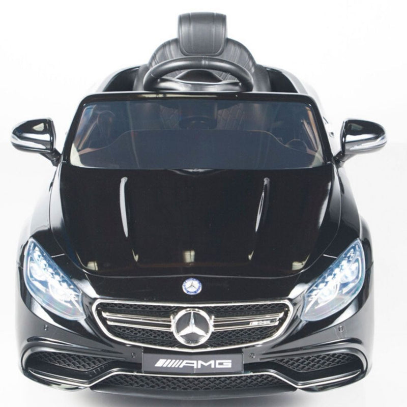 Black Licensed Mercedes 12V Ride On with RC/Remote,Mp3 Player,Real EVA Rubber Tires (Latest Versión).