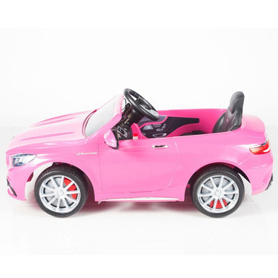 Pink Licensed Mercedes 12V Ride On with RC/Remote,Mp3 Player,Real EVA Rubber Tires (Latest Versión).