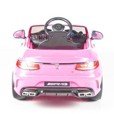 Pink Licensed Mercedes 12V Ride On with RC/Remote,Mp3 Player,Real EVA Rubber Tires (Latest Versión).