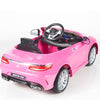 Pink Licensed Mercedes 12V Ride On with RC/Remote,Mp3 Player,Real EVA Rubber Tires (Latest Versión).