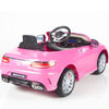 Pink Licensed Mercedes 12V Ride On with RC/Remote,Mp3 Player,Real EVA Rubber Tires (Latest Versión).