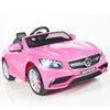 Pink Licensed Mercedes 12V Ride On with RC/Remote,Mp3 Player,Real EVA Rubber Tires (Latest Versión).