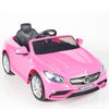 Pink Licensed Mercedes 12V Ride On with RC/Remote,Mp3 Player,Real EVA Rubber Tires (Latest Versión).