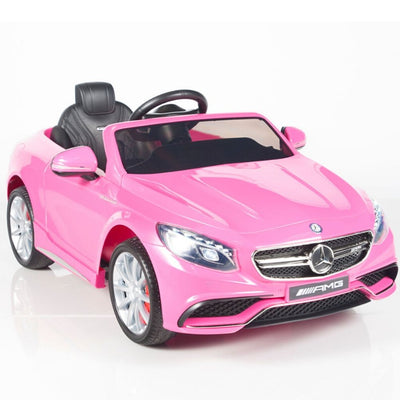 Pink Licensed Mercedes 12V Ride On with RC/Remote,Mp3 Player,Real EVA Rubber Tires (Latest Versión).