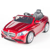 Red Licensed Mercedes 12V Ride On with RC/Remote,Mp3 Player,Real EVA Rubber Tires (Latest Versión).