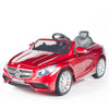 Red Licensed Mercedes 12V Ride On with RC/Remote,Mp3 Player,Real EVA Rubber Tires (Latest Versión).