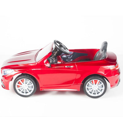 Red Licensed Mercedes 12V Ride On with RC/Remote,Mp3 Player,Real EVA Rubber Tires (Latest Versión).