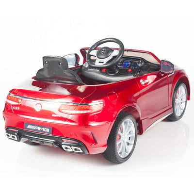 Red Licensed Mercedes 12V Ride On with RC/Remote,Mp3 Player,Real EVA Rubber Tires (Latest Versión).