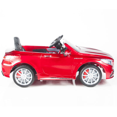 Red Licensed Mercedes 12V Ride On with RC/Remote,Mp3 Player,Real EVA Rubber Tires (Latest Versión).