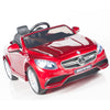 Red Licensed Mercedes 12V Ride On with RC/Remote,Mp3 Player,Real EVA Rubber Tires (Latest Versión).