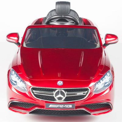 Red Licensed Mercedes 12V Ride On with RC/Remote,Mp3 Player,Real EVA Rubber Tires (Latest Versión).