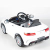 White Licensed Mercedes 12V Ride On with RC/Remote,Mp3 Player,Real EVA Rubber Tires (Latest Versión).