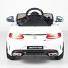 White Licensed Mercedes 12V Ride On with RC/Remote,Mp3 Player,Real EVA Rubber Tires (Latest Versión).