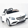 White Licensed Mercedes 12V Ride On with RC/Remote,Mp3 Player,Real EVA Rubber Tires (Latest Versión).