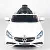 White Licensed Mercedes 12V Ride On with RC/Remote,Mp3 Player,Real EVA Rubber Tires (Latest Versión).