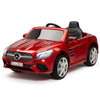 Licensed RED Mercedes Electric ride on with Remote,Leather Seat,Rubber Tires (Newest Versión).