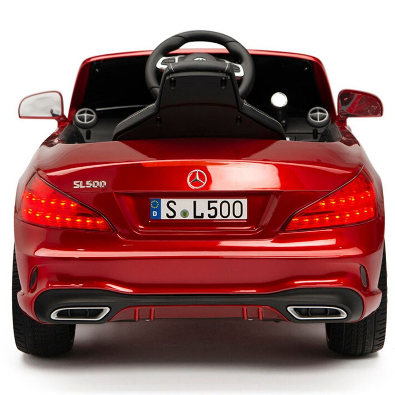 Licensed RED Mercedes Electric ride on with Remote,Leather Seat,Rubber Tires (Newest Versión).