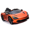 Licensed Orange 12V Battery powered kids electric car With Leather seat,12Volt Motors,RC Remote ( Newest Versión )