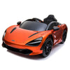 Licensed Orange 12V Battery powered kids electric car With Leather seat,12Volt Motors,RC Remote ( Newest Versión )