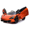 Licensed Orange 12V Battery powered kids electric car With Leather seat,12Volt Motors,RC Remote ( Newest Versión )