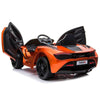 Licensed Orange 12V Battery powered kids electric car With Leather seat,12Volt Motors,RC Remote ( Newest Versión )