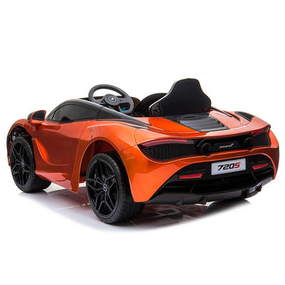 Licensed Orange 12V Battery powered kids electric car With Leather seat,12Volt Motors,RC Remote ( Newest Versión )