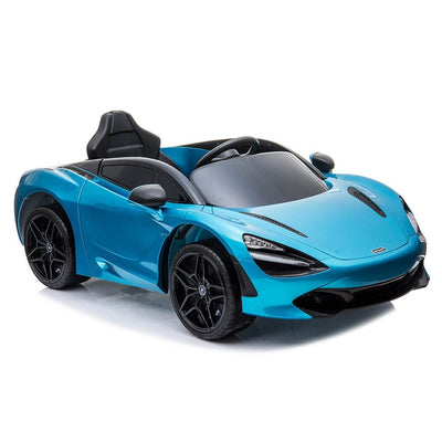 Licensed Blue 12V Battery powered kids electric car With Leather seat,12Volt Motors,RC Remote ( Newest Versión )