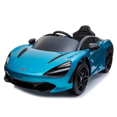 Licensed Blue 12V Battery powered kids electric car With Leather seat,12Volt Motors,RC Remote ( Newest Versión )