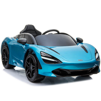 Licensed Blue 12V Battery powered kids electric car With Leather seat,12Volt Motors,RC Remote ( Newest Versión )