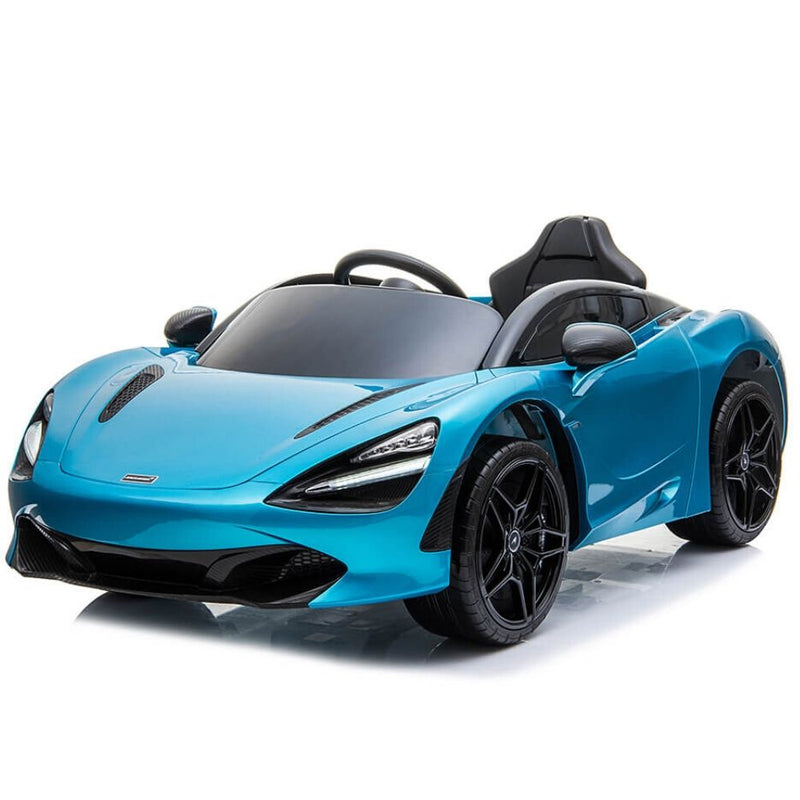 Licensed Blue 12V Battery powered kids electric car With Leather seat,12Volt Motors,RC Remote ( Newest Versión )