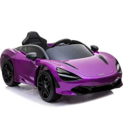 Licensed Purple 12V Battery powered kids electric car With Leather seat,12Volt Motors,RC Remote ( Newest Versión )