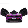 Licensed Purple 12V Battery powered kids electric car With Leather seat,12Volt Motors,RC Remote ( Newest Versión )