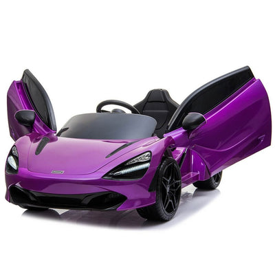 Licensed Purple 12V Battery powered kids electric car With Leather seat,12Volt Motors,RC Remote ( Newest Versión )