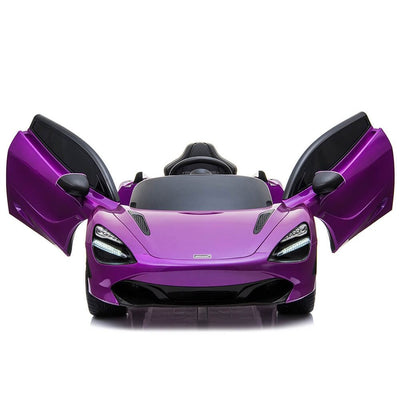 Licensed Purple 12V Battery powered kids electric car With Leather seat,12Volt Motors,RC Remote ( Newest Versión )