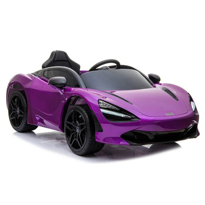 Licensed Purple 12V Battery powered kids electric car With Leather seat,12Volt Motors,RC Remote ( Newest Versión )