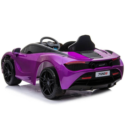 Licensed Purple 12V Battery powered kids electric car With Leather seat,12Volt Motors,RC Remote ( Newest Versión )