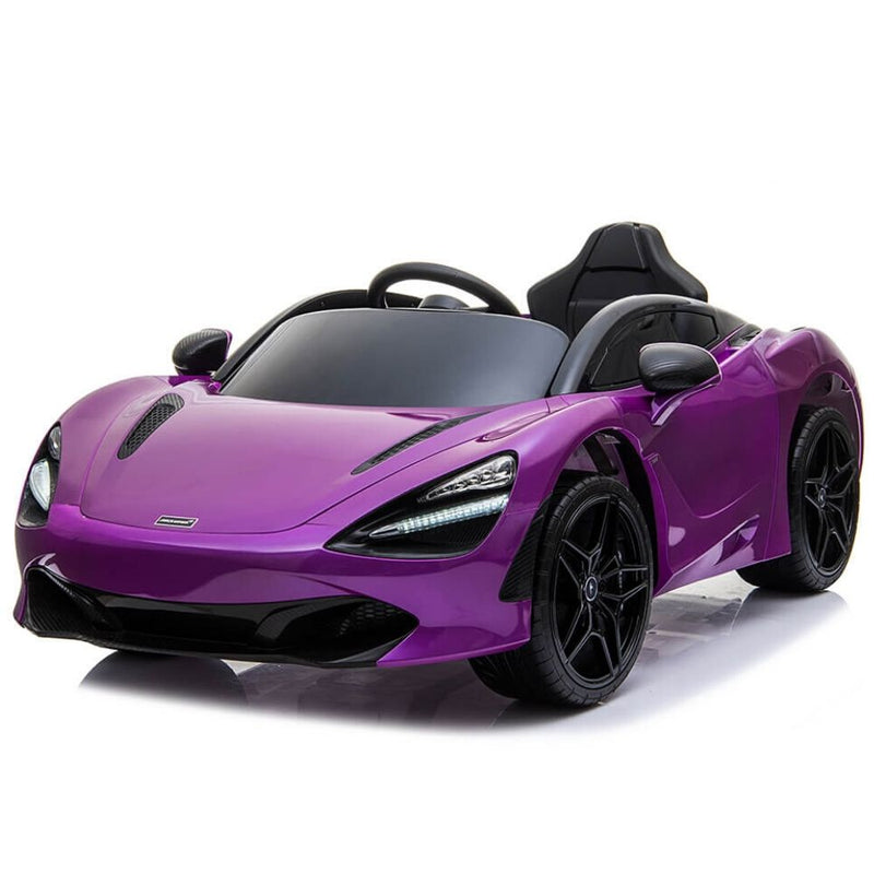 Licensed Purple 12V Battery powered kids electric car With Leather seat,12Volt Motors,RC Remote ( Newest Versión )