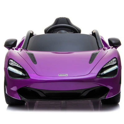 Licensed Purple 12V Battery powered kids electric car With Leather seat,12Volt Motors,RC Remote ( Newest Versión )