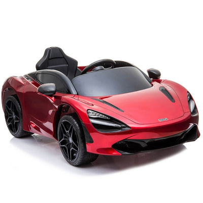 Licensed Red 12V Battery powered kids electric car With Leather seat,12Volt Motors,RC Remote ( Newest Versión )