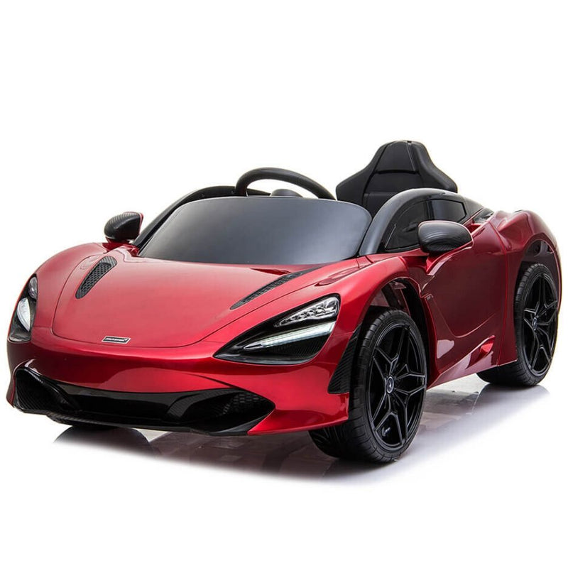 Licensed Red 12V Battery powered kids electric car With Leather seat,12Volt Motors,RC Remote ( Newest Versión )