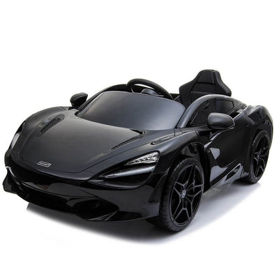 Licensed Black 12V Battery powered kids electric car With Leather seat,12Volt Motors,RC Remote ( Newest Versión )