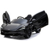 Licensed Black 12V Battery powered kids electric car With Leather seat,12Volt Motors,RC Remote ( Newest Versión )