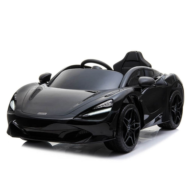 Licensed Black 12V Battery powered kids electric car With Leather seat,12Volt Motors,RC Remote ( Newest Versión )