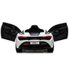 Licensed White McLaren 720s With Leather seat,12Volt Motors,RC Remote ( Newest Versión )