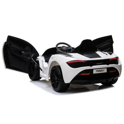 Licensed White McLaren 720s With Leather seat,12Volt Motors,RC Remote ( Newest Versión )