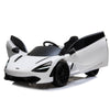 Licensed White McLaren 720s With Leather seat,12Volt Motors,RC Remote ( Newest Versión )