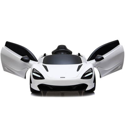 Licensed White McLaren 720s With Leather seat,12Volt Motors,RC Remote ( Newest Versión )