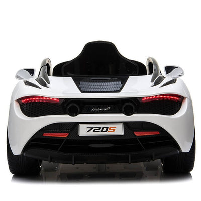 Licensed White McLaren 720s With Leather seat,12Volt Motors,RC Remote ( Newest Versión )