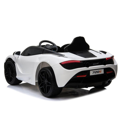 Licensed White McLaren 720s With Leather seat,12Volt Motors,RC Remote ( Newest Versión )